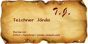 Teichner Jónás névjegykártya